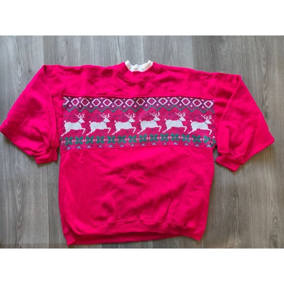 Lauren Brooke Womens Holiday Reindeer Sweater Size 42/22W NWOT - Picture 2 of 4